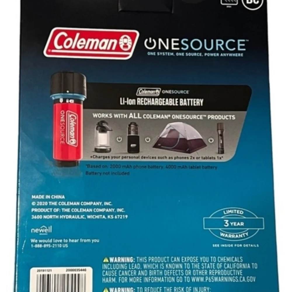 Coleman OneSource Dual Port Charger - Black and Red